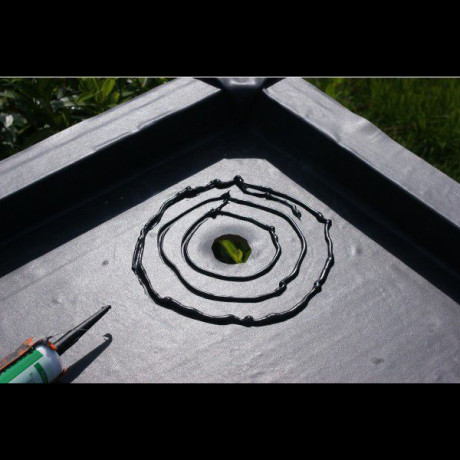 EPDM afvoerbuis in PE Ø125mm-L30cm