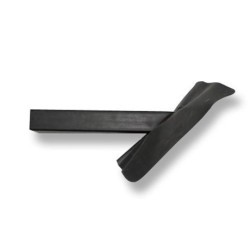 EPDM afvoerbuis in PE 60x100mm-L50cm-slabbe 45°