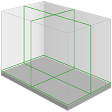 FUTECH MC3D Floor kruislijnlaser Groen + Statief 150cm 