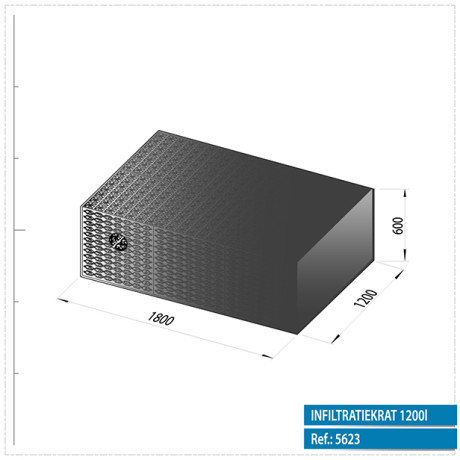 DS infiltratiekrat geotextiel 1200L
