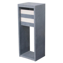 Brievenbus Madrid Modern Blauw/Wit