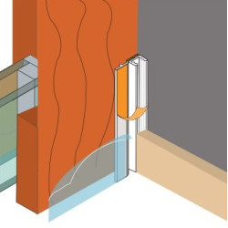 Afwerkprofiel voor deuren en ramen PROFI INTER PRO 2.4 m