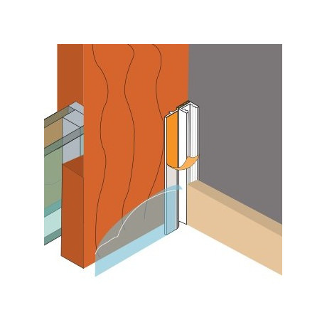 Afwerkprofiel voor deuren en ramen PROFI INTER PRO 2.4 m