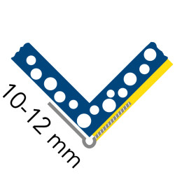 Hoekprofiel voor binnen- en buitenbepleistering CORNER ALU 3 m