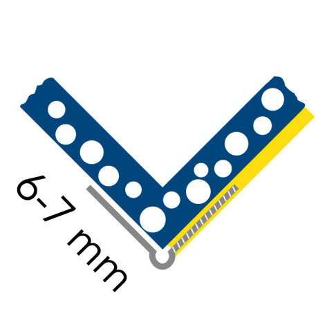 Hoekprofiel voor binnenbepleistering PECAR PRO 2.8 m