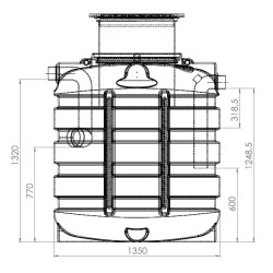 DS VA PRO Vetafscheider professioneel gebruik 1330L - NG4