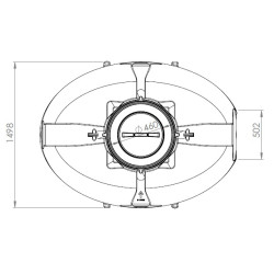 DSB regenwatertank/septic ovaal 3.300L