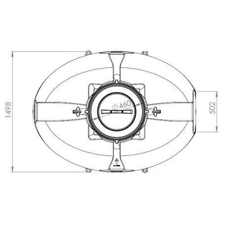 DSB regenwatertank/septic ovaal 3.300L
