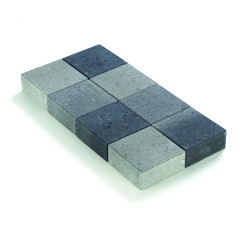 Klinker ongetrommeld 20x20 grijs-zwart (pallet 12,48m²) Klinker ongetrommeld 20x20 grijs-zwart (pallet 12,48m²)