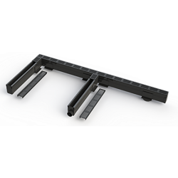 Elegant Drain 65/100 T-stuk alu rooster zwart