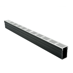 Elegant Drain 65/100 PVC goot alu rooster grijs