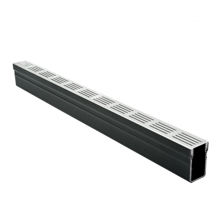 Elegant Drain 65/100 PVC goot alu rooster grijs