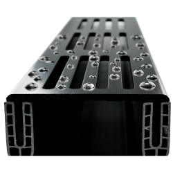 Elegant Drain 65/100 PVC goot alu rooster grijs