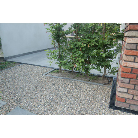 Elegant Drain 65/100 L-stuk alu rooster zwart