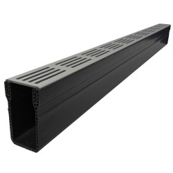 ACO Slimline PVC goot aluminium rooster grijs ACO Slimline PVC goot aluminium rooster grijs