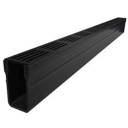 ACO Slimline PVC goot aluminium rooster zwart ACO Slimline PVC goot aluminium rooster zwart