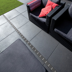 ACO Slimline PVC goot aluminium rooster grijs ACO Slimline PVC goot aluminium rooster grijs