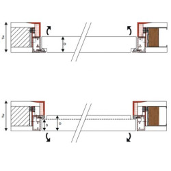 D'ORS XINNIX X40 Design kit deur H231.5 B68 - links/rechts