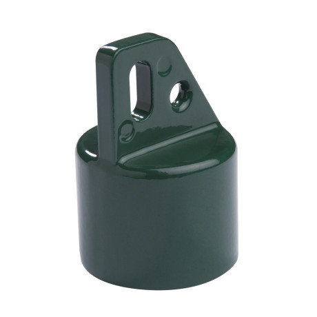 Eindkap diam.42mm + beugel diam.48mm groen incl schroef
