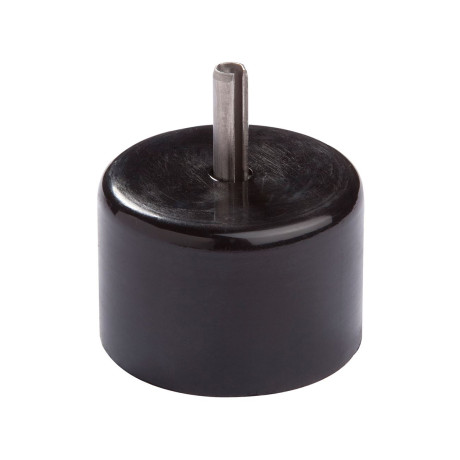 PVC einddop met pin diam.42mm zwart PVC einddop met pin diam.42mm zwart