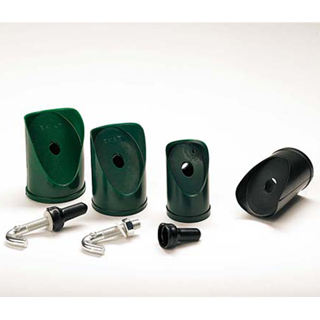 PVC schuine dop diam.48mm groen incl bout PVC schuine dop diam.48mm groen incl bout