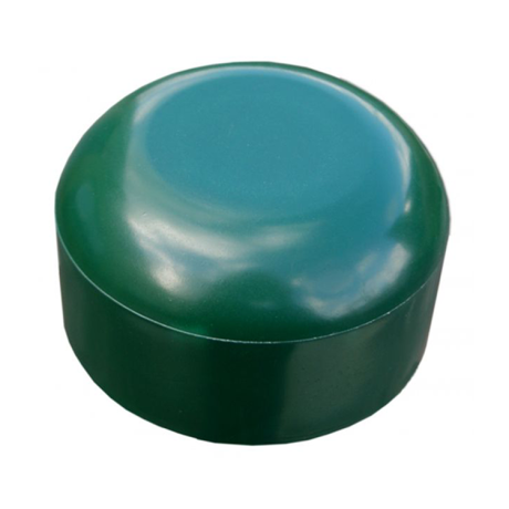 PVC paaldop 60mm groen