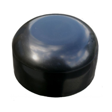 PVC paaldop 60mm zwart