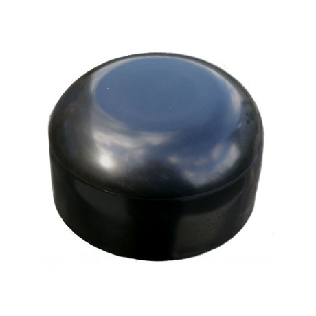 PVC paaldop 48mm zwart