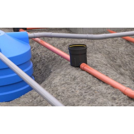 Toezichtsput PE diam. 250 - 2x110mm