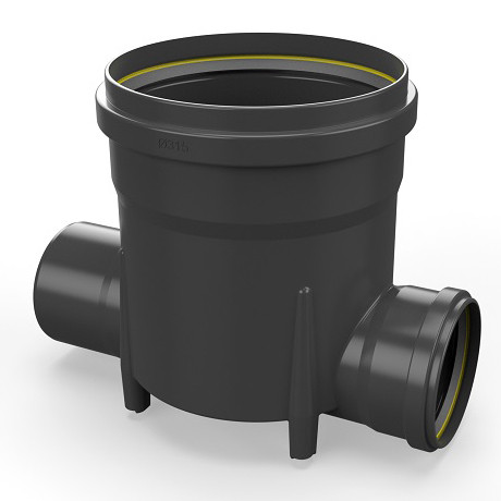 Toezichtsput PE diam. 315 - 2x160mm