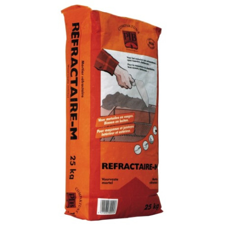 PTB Refractaire-M 25KG bruingrijs