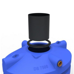 Telescopische schacht voor DSB/FS regenwatertank/septic + rubber dichting