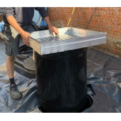 Telescopische schacht voor RH regenwatertank/septic + kllinkerdeksel