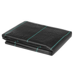 Worteldoek zwart geweven rol 25x1.05m