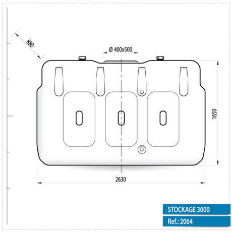 Stockagetank bovengronds 3.000L Stockagetank bovengronds 3.000L