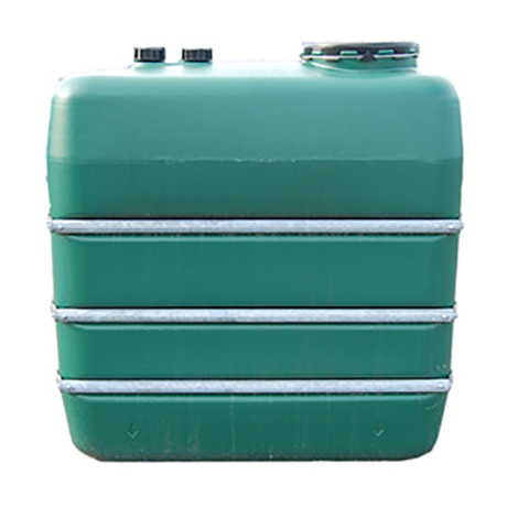 Stockagetank bovengronds 2.000L staalbanden