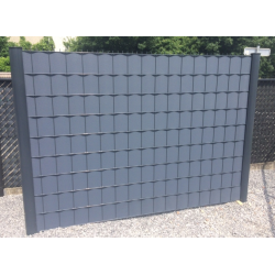 Vlechtband 190mmx50m antraciet