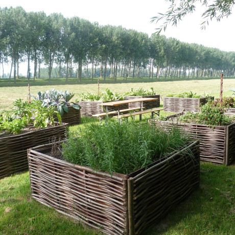 Hazelaarscherm 150x40cm (BxH) - inclusief paaltjes