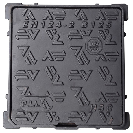 Putdeksel gietijzer nodulair B125 40x40