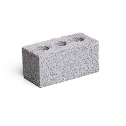 Zichtbetonblok grijs VOL19x9x9cm - pallet 520 stuks