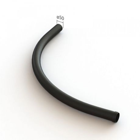 Straalbocht PVC diameter 50mm Straalbocht PVC diameter 50mm