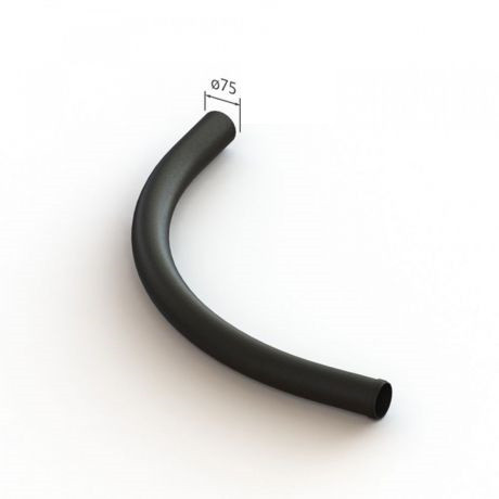 Straalbocht PVC diameter 75mm Straalbocht PVC diameter 75mm