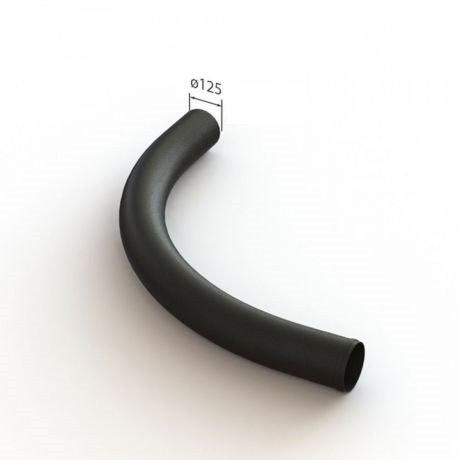 Straalbocht PVC diameter 125mm Straalbocht PVC diameter 125mm