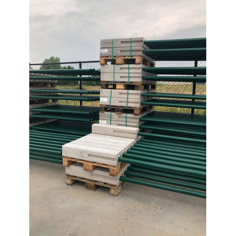 Combi tussenpaal diam.60mx142cm groen voor draad 150cm