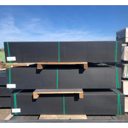 Betonplaat 200x36cm glad zwart gecoat