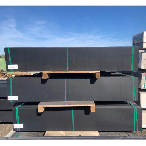 Betonplaat 200x36cm glad zwart gecoat