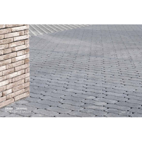 Klinker waterdoorlaatbaar 22x11x10 zwart (pallet 10,73m²) Klinker waterdoorlaatbaar 22x11x10 zwart (pallet 10,73m²)