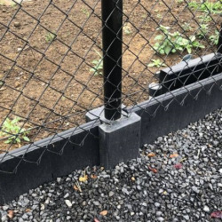 Combi tussenpaal gecoat diam.60mmx175cm zwart