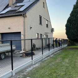 Combi tussenpaal diam.60mmx142cm zwart Combi tussenpaal diam.60mmx142cm zwart