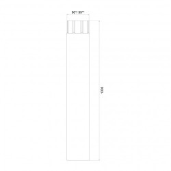 METIGLA n°10 Tussenpijp - RAL9005 zwart
